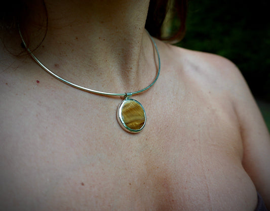 Tiger Eye Collar Necklace