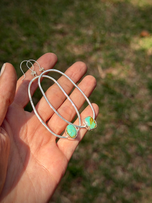 Royston Turquoise Hoops