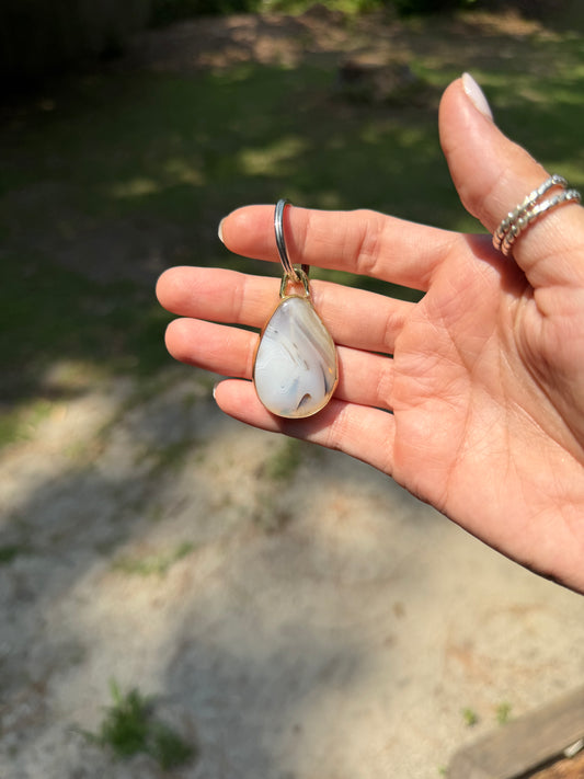 Agate Keychain
