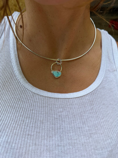 Dainty Golden Hills Turquoise Collar Necklace