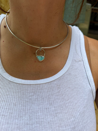 Dainty Golden Hills Turquoise Collar Necklace
