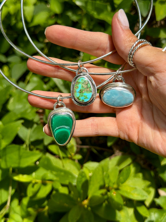 Larimar Collar Necklace