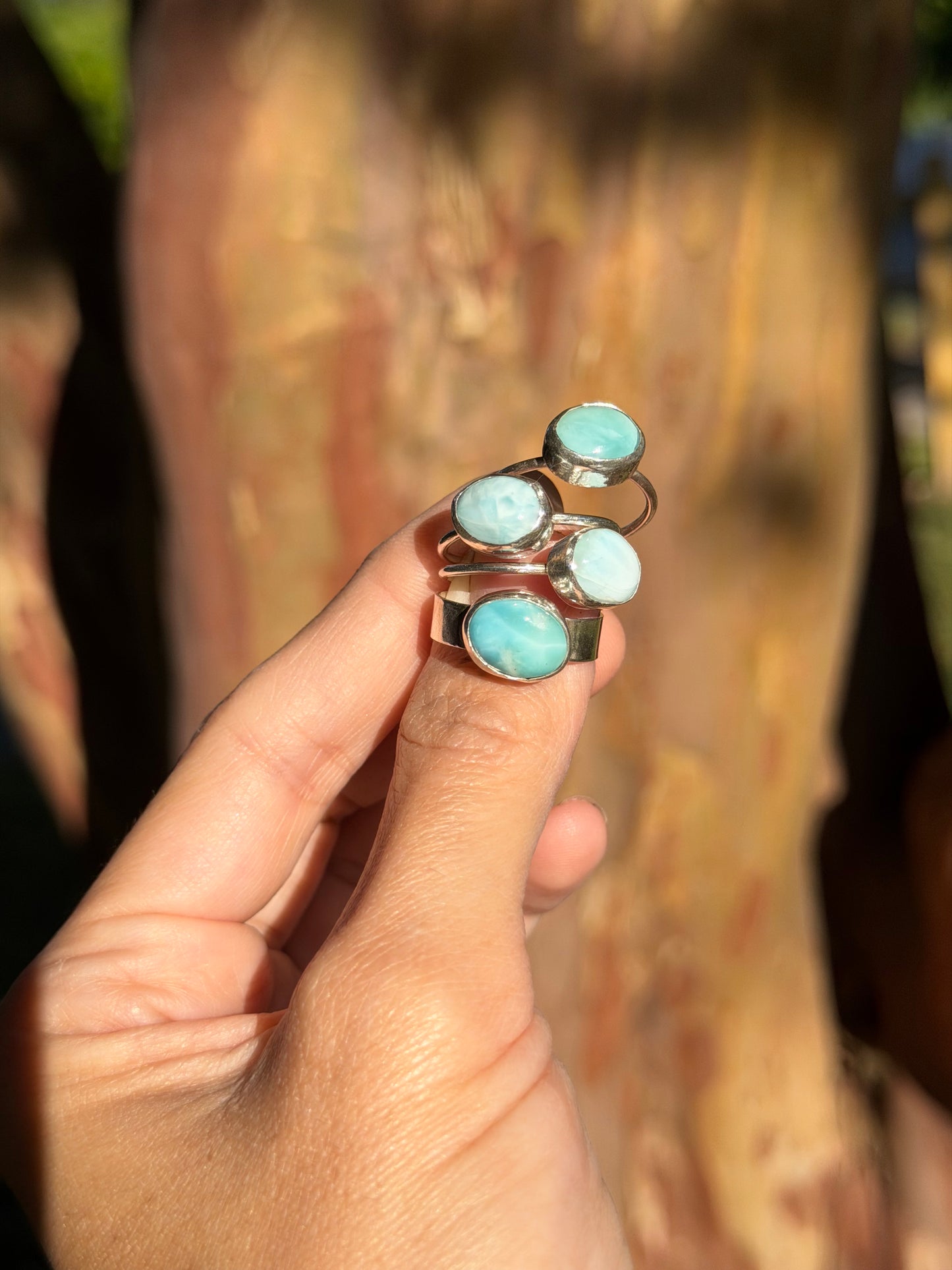 Dainty Larimar Ring - Size 5.75