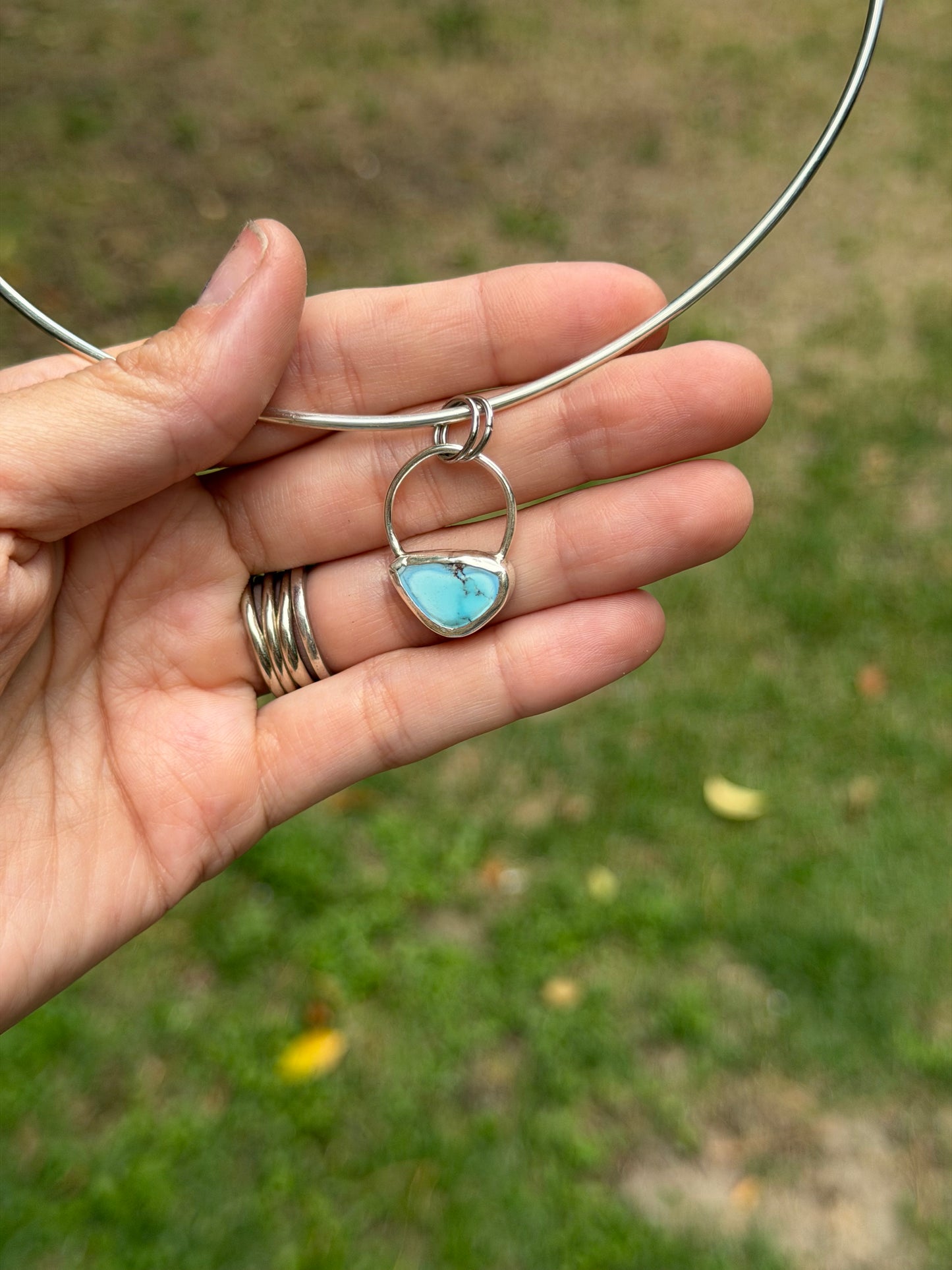 Dainty Golden Hills Turquoise Collar Necklace