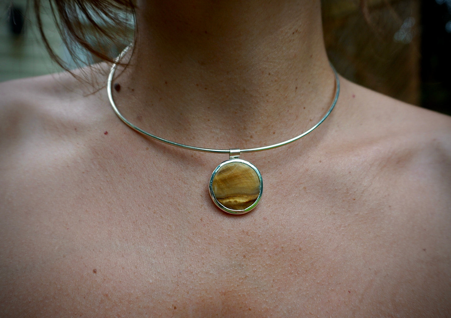 Tiger Eye Collar Necklace