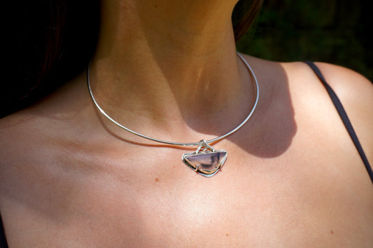 Montana Agate Collar Necklace