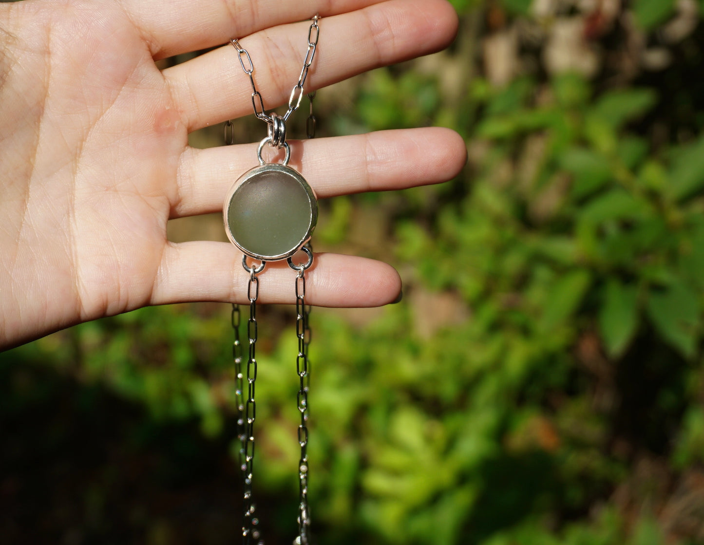 Sea Glass Bolo Necklace
