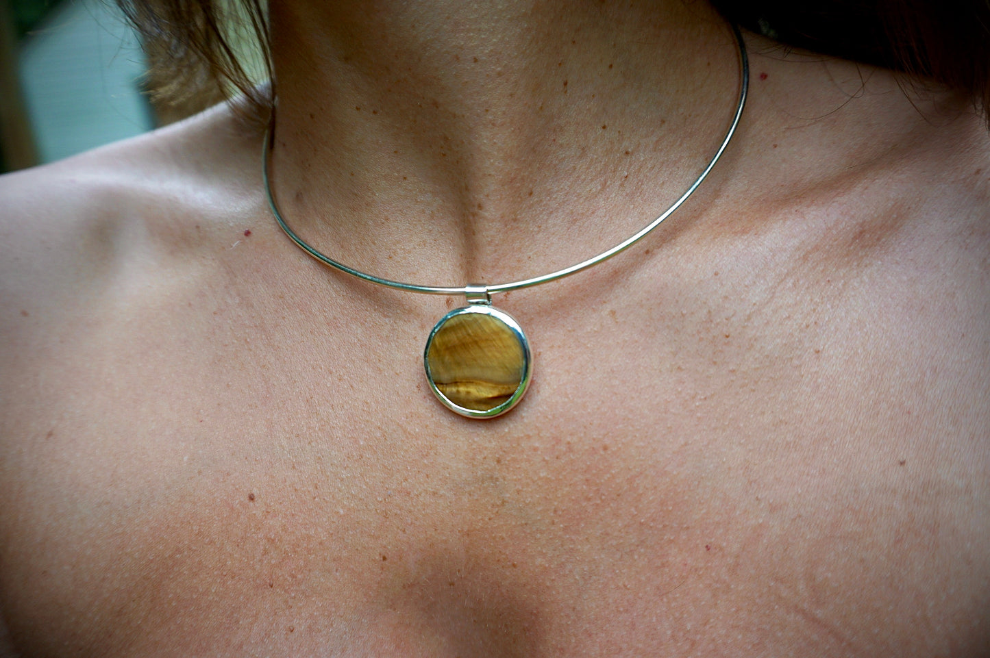 Tiger Eye Collar Necklace