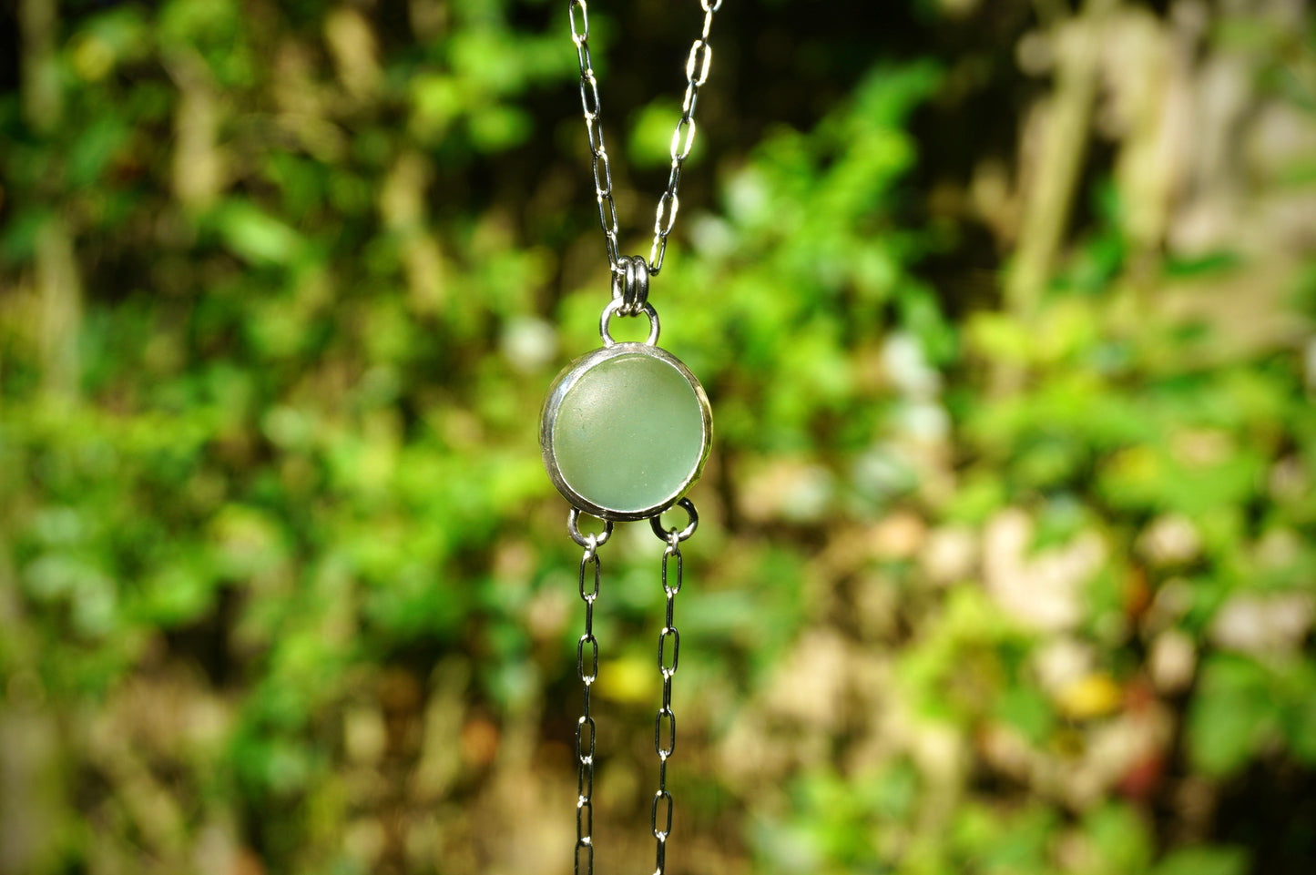 Sea Glass Bolo Necklace
