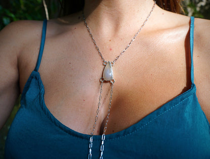 Moonstone Bolo Necklace