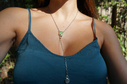 Cielo & Mother of Pearl Lariat Necklace