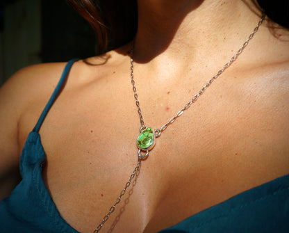 Cielo & Mother of Pearl Lariat Necklace