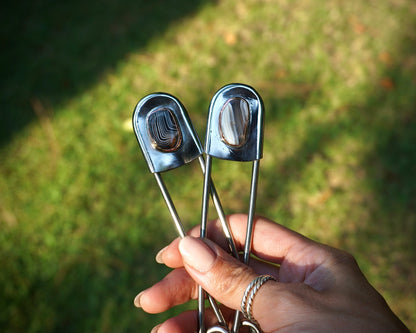 Agate Jumbo Pins