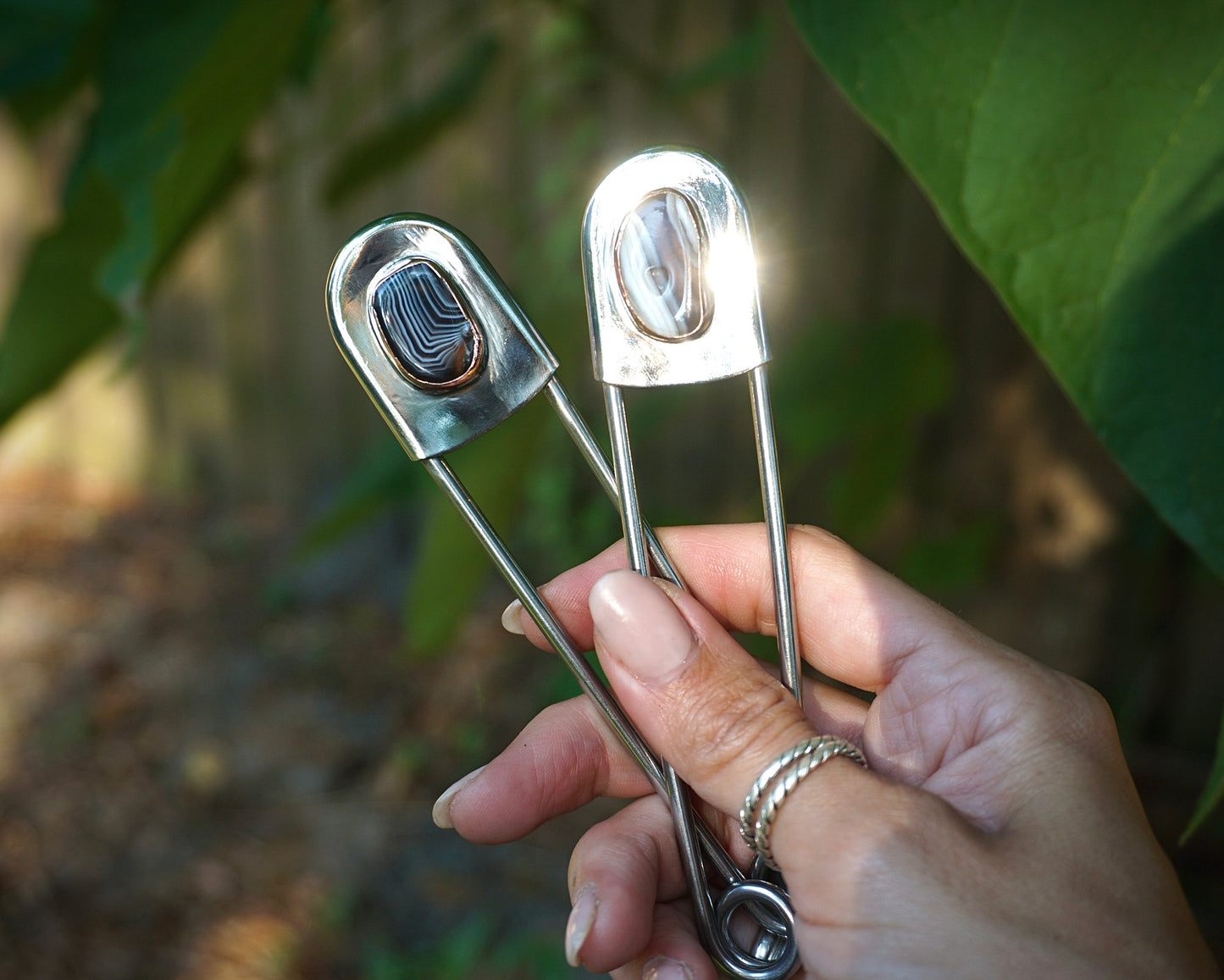 Agate Jumbo Pins
