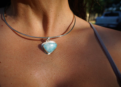 Larimar Collar Necklace