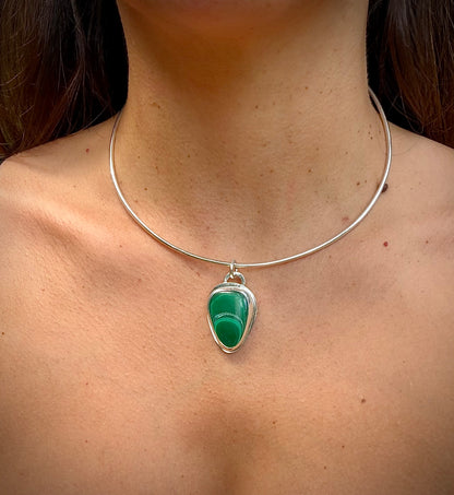 Malachite Collar Necklace