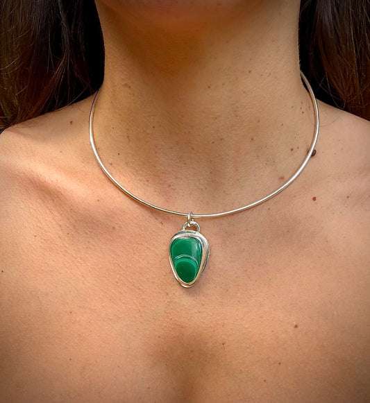 Malachite Collar Necklace