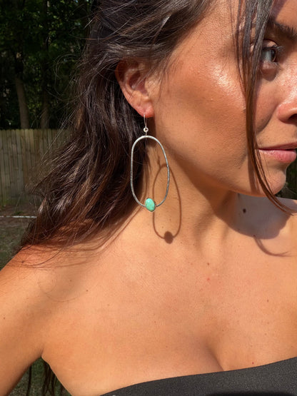 Royston Turquoise Hoops