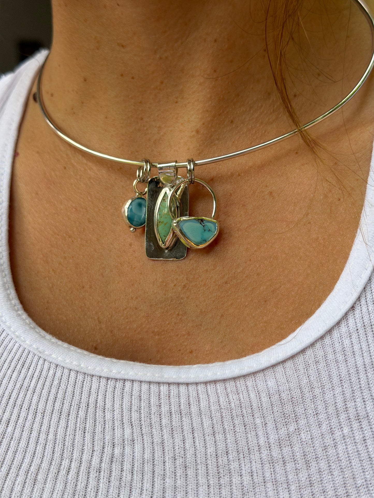 Dainty Royston Turquoise Collar Necklace