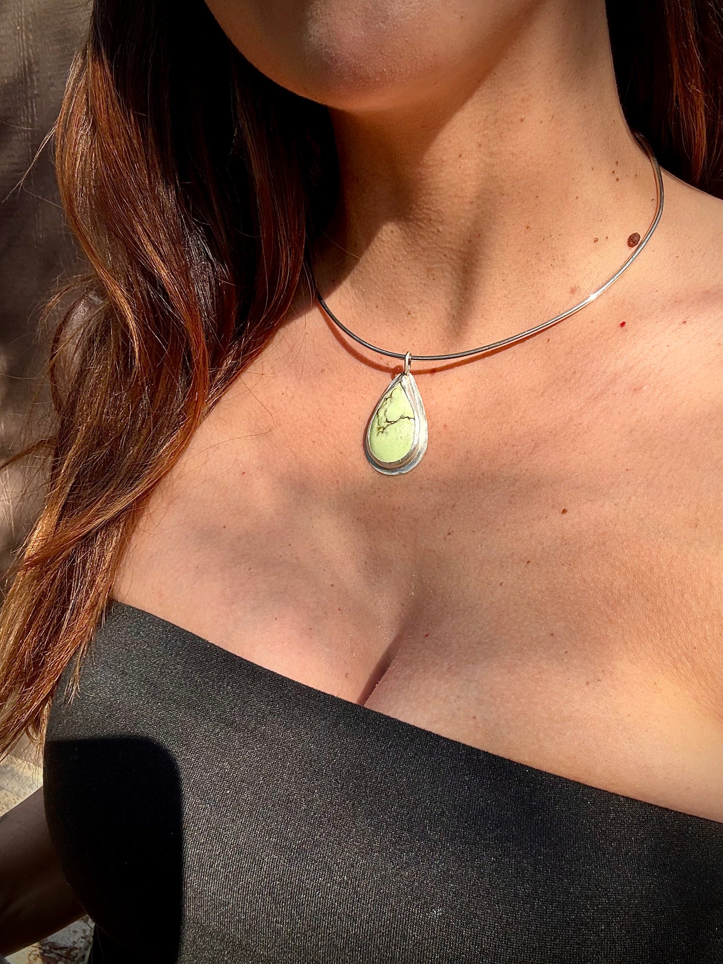 Lemon Chrysoprase Choker