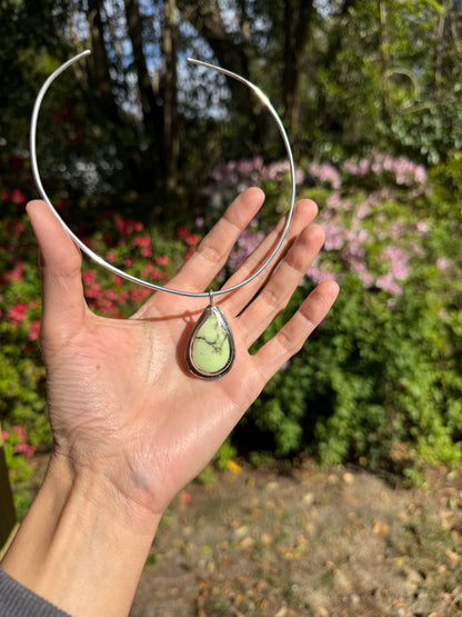 Lemon Chrysoprase Choker