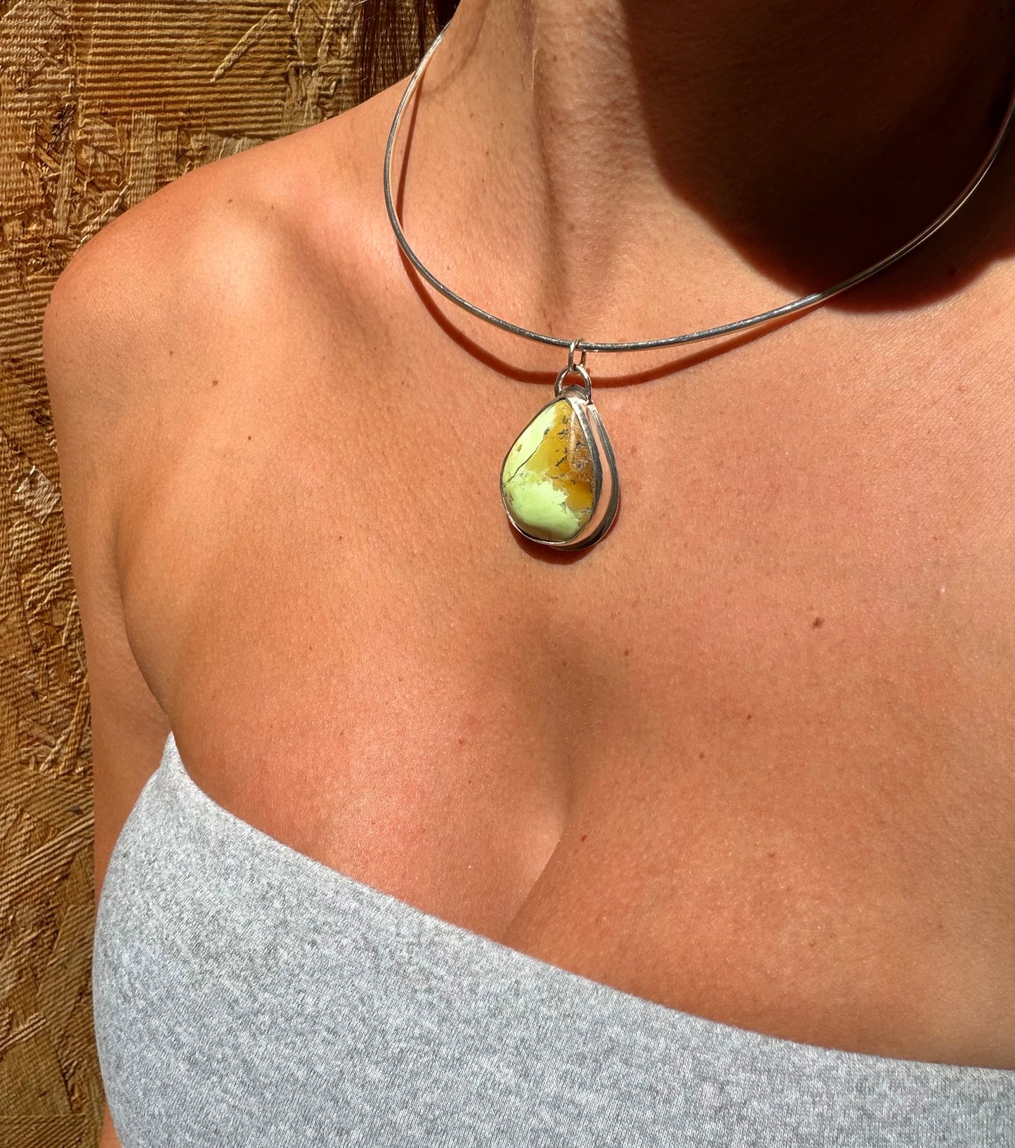 Lemon Chrysoprase Choker