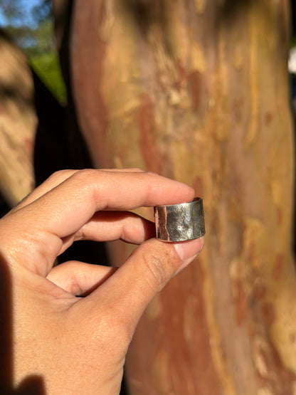 Larimar Forged Ring - Size 7.5