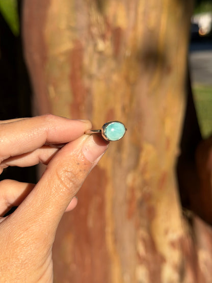 Dainty Larimar Ring - Size 6.5
