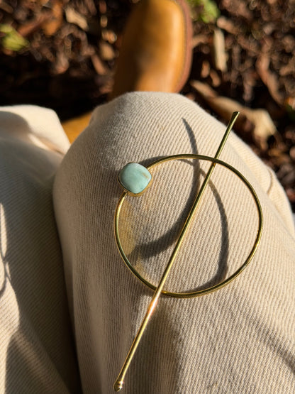 Larimar Hair Pin V1