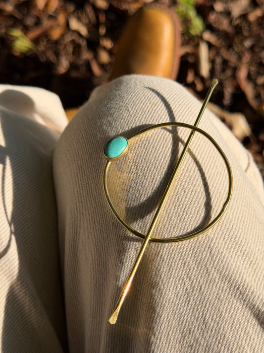 Royston Turquoise Hair Pin  V2