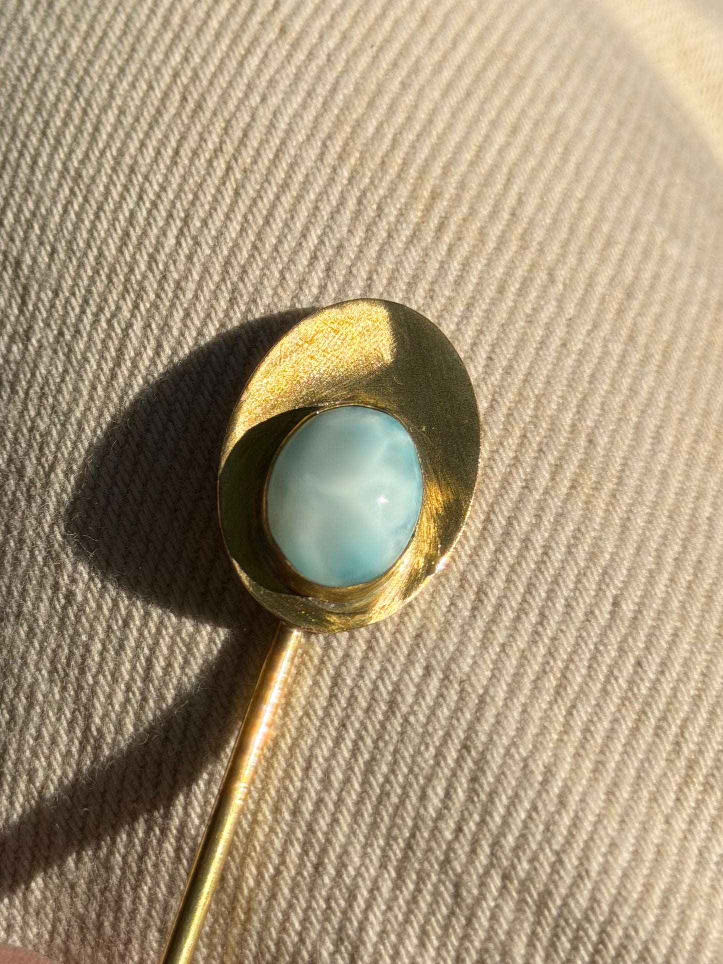 Larimar Hair Pin LARGE
