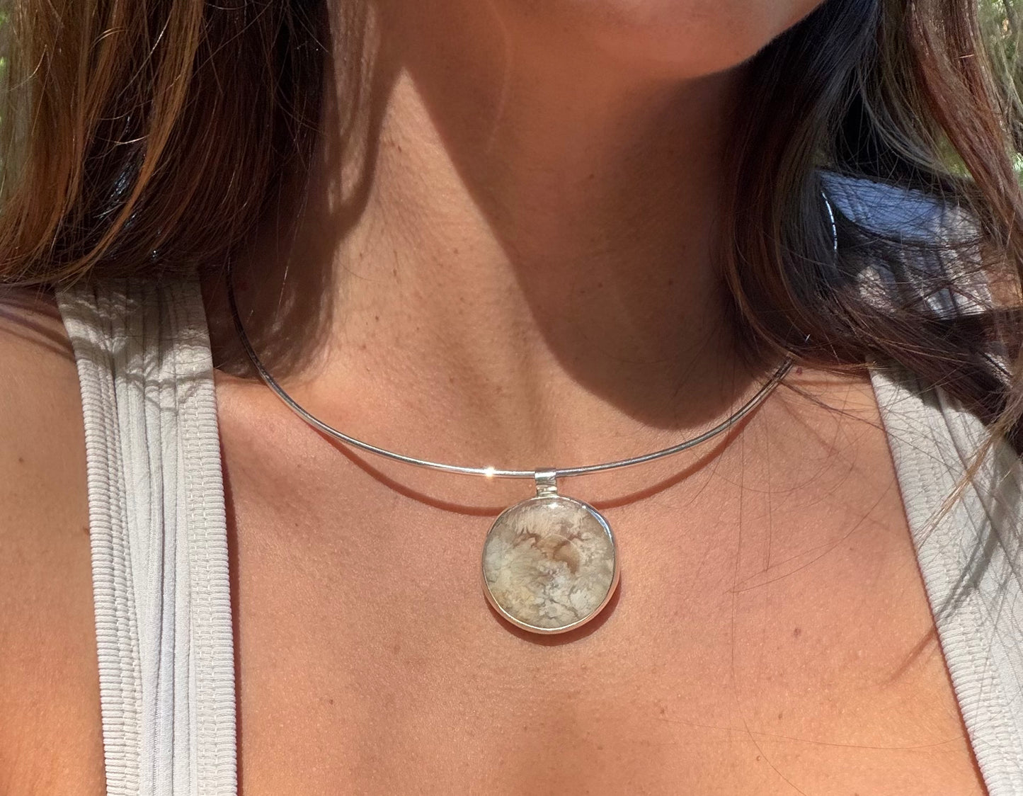 Agate Collar Necklace
