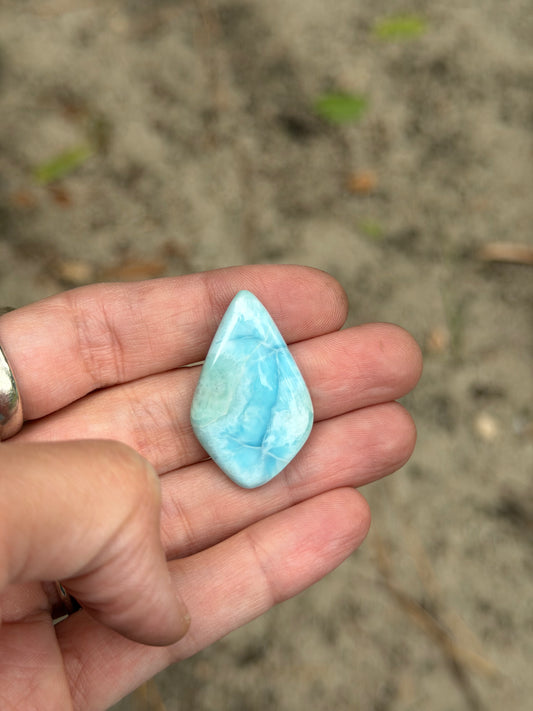 Larimar (diamond cut)
