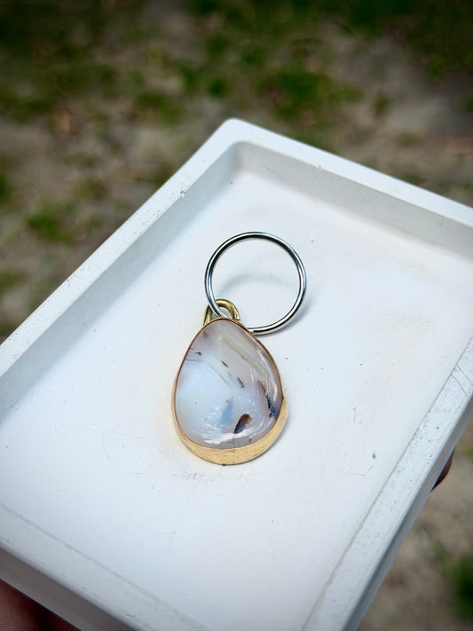 Agate Keychain