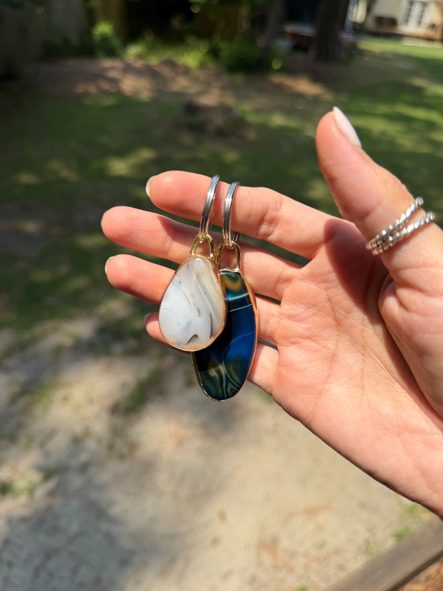 Agate Keychain