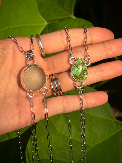 Sea Glass Bolo Necklace