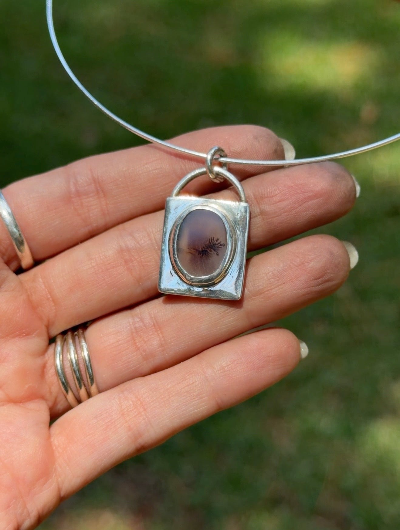 Dendritic Agate Collar