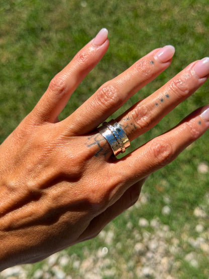 Hammered Chunky Ring (Size 7-8)
