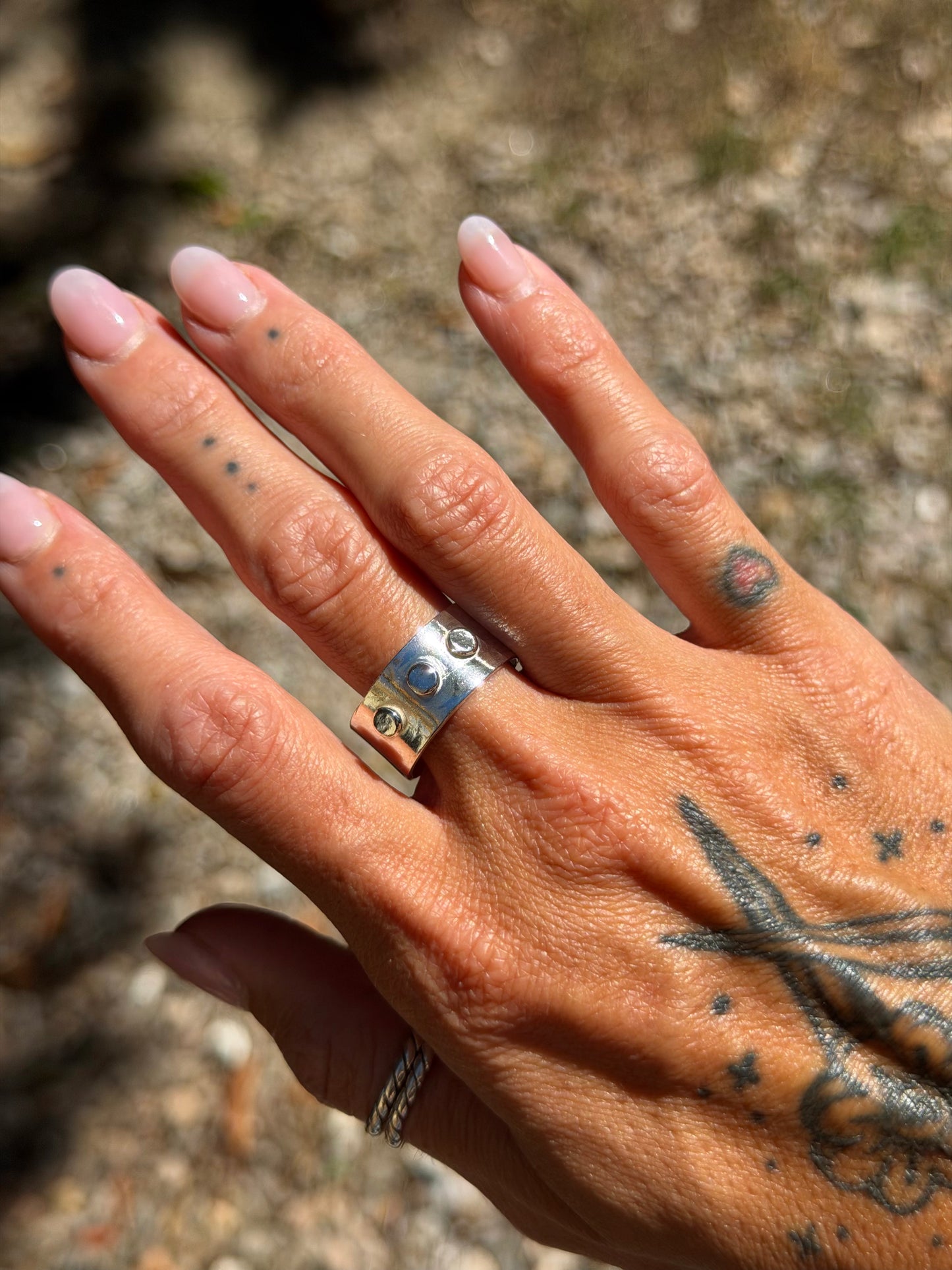 Chunky Studded Ring (8-9)