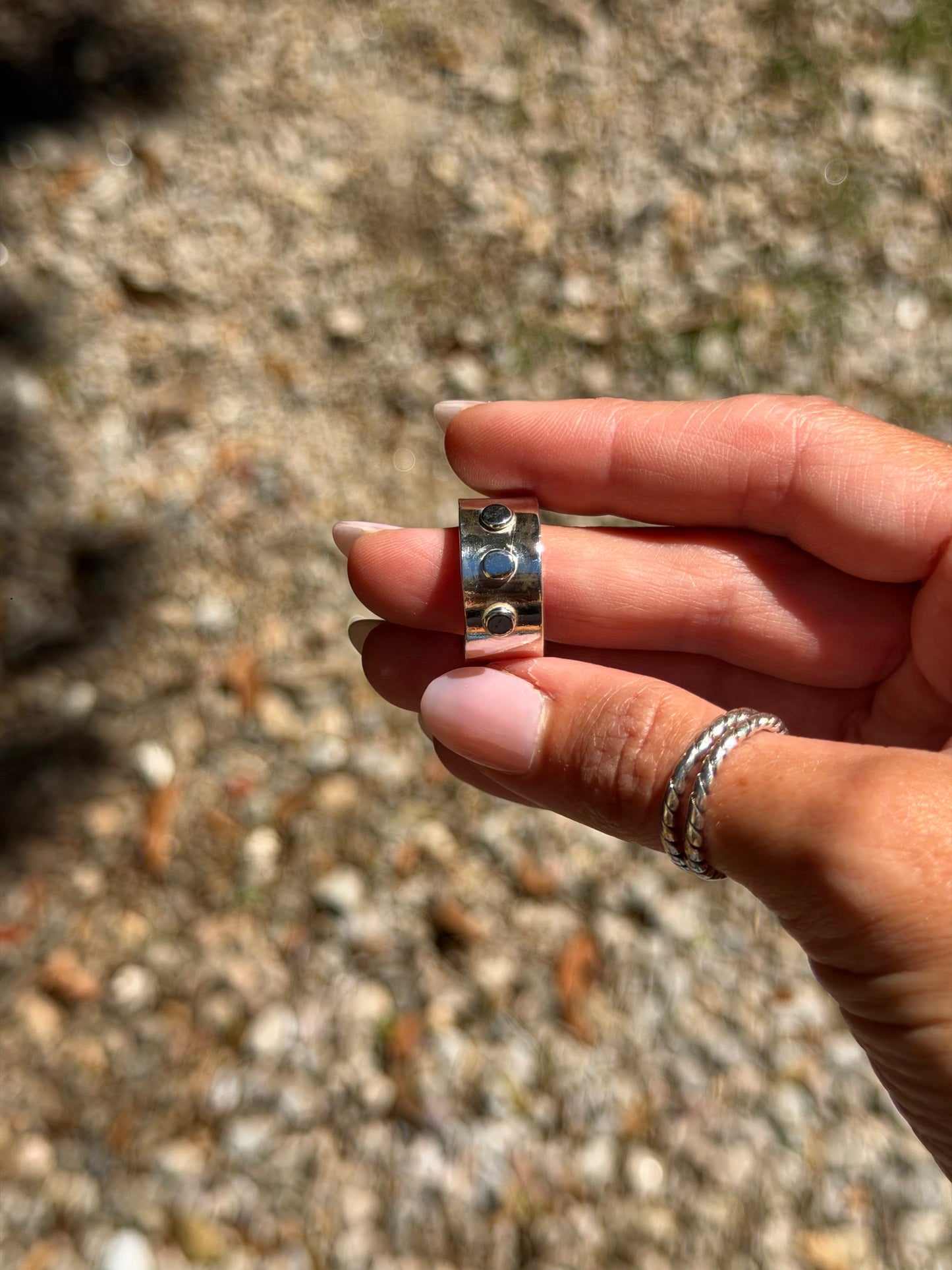 Chunky Studded Ring (8-9)