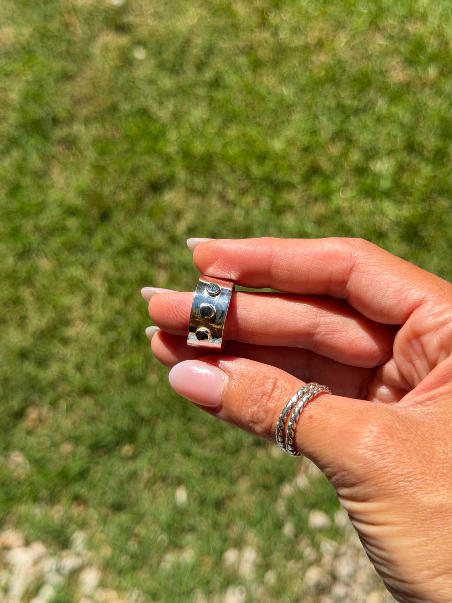 Chunky Studded Ring (8-9)
