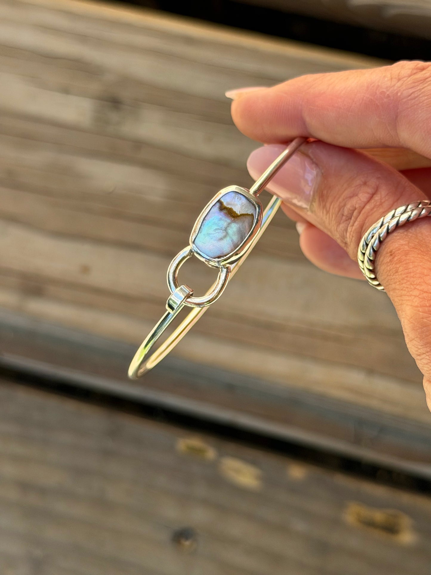 Abalone Latch Cuff