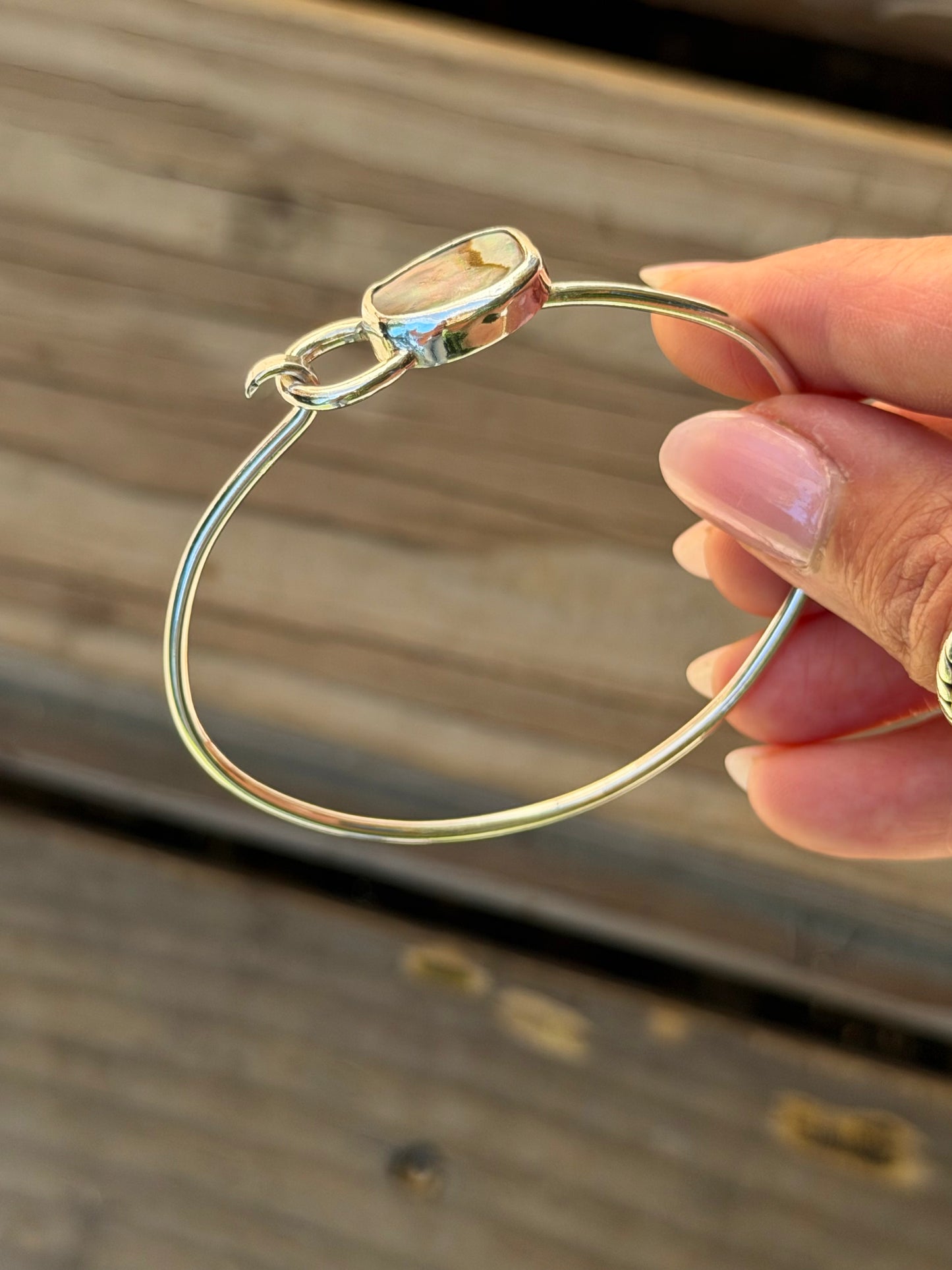 Abalone Latch Cuff
